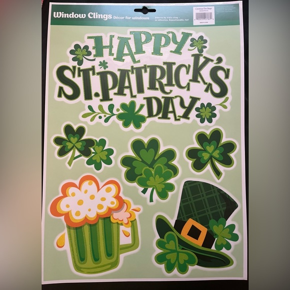 🌺St. Patrick’s Day Window Clings - Picture 1 of 1
